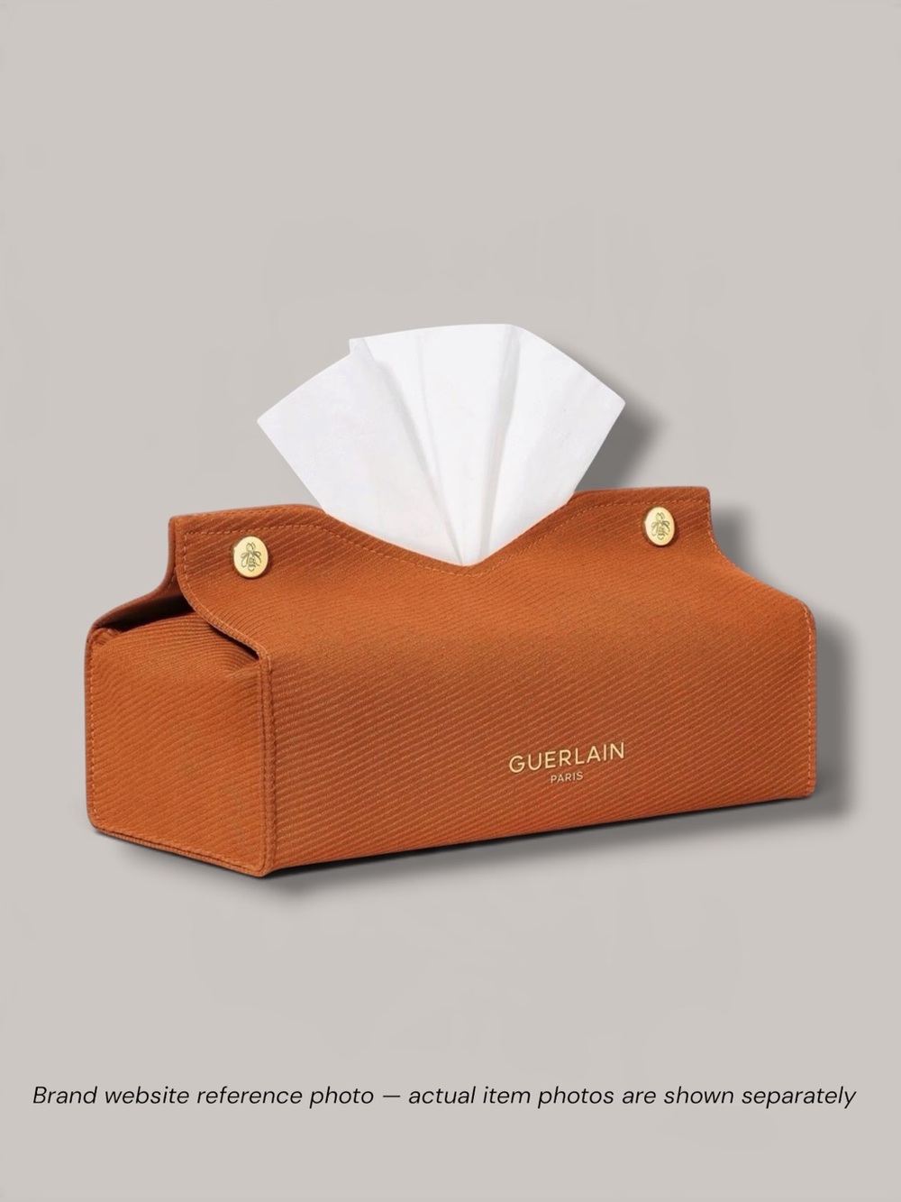 GUERLAIN Paris Orange tan Bee tissue box